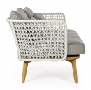   4pcs Teak & Rattan Ninfea White 