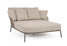  Daybed Alu-Rope "Ivissa"  139x169.5x43/82cm 