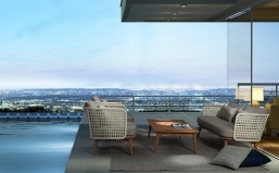  4pcs Teak & Rattan Ninfea White    Epilegin.