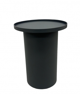 Round Coffee table  Riva Charcoal 41x41x52cm    Epilegin.