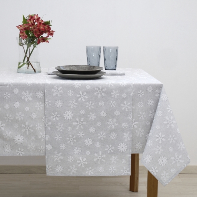   Runner "Snowflakes" Grey    Epilegin. 