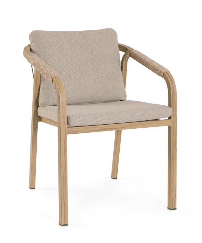  ��������� ���������� 4pcs "Kalimera" Teak Effect 55x62x79cm ��� ��� ������� Epilegin. 