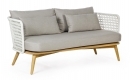   4pcs Teak & Rattan Ninfea White 