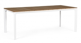 Τραπέζι Αλουμινίου & Polywood Gillis White 2.00 X 0.90cm