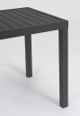  Τραπέζι Αλουμινίου Hilde Charcoal 1.50x0.80m 