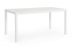  Τραπέζι Αλουμινίου Hilde White 1.50x0.80m 