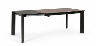 Briva Grey-Black Ex Table 140-200X90