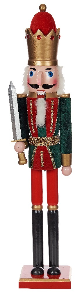  Χριστουγεννιάτικο ξύλινο μολυβένιο στρατιωτάκη κόκκινο-πράσινο 50εκ από την εταιρία Epilegin. 
