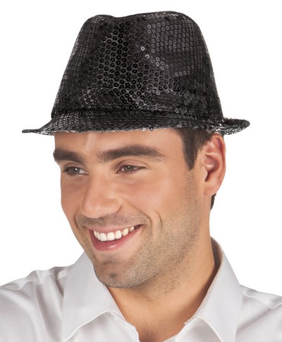  Αποκριάτικο καπέλο με πούλιες μαύρο από την εταιρία Epilegin. 