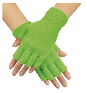  Αποκριάτικα γάντια "Fingerless" πράσινα από την εταιρία Epilegin. 