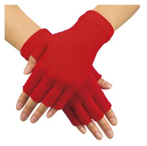  Αποκριάτικα γάντια "Fingerless" Κόκκινα από την εταιρία Epilegin. 