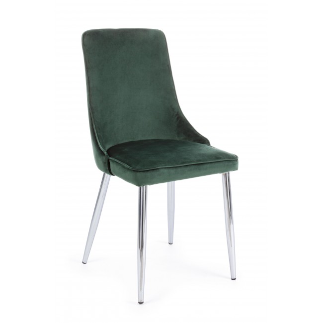  Καρέκλα Corinna Dark Green Velvet 44x55x86cm από την εταιρία Epilegin. 