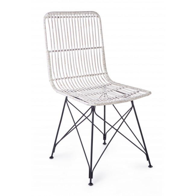  Καρέκλα Lucila λευκή Kubu 45x55x85cm από την εταιρία Epilegin. 