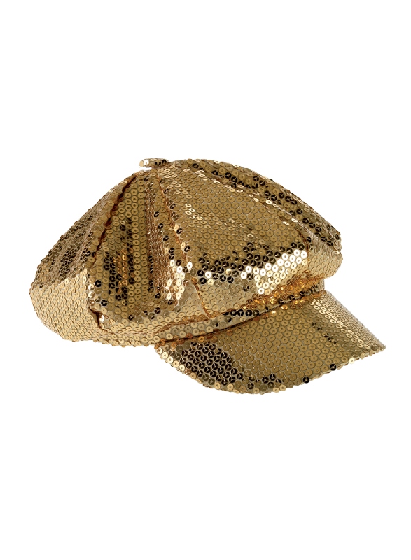  Αποκριάτικο καπέλο ντίσκο με πούλιες χρυσό από την εταιρία Epilegin. 