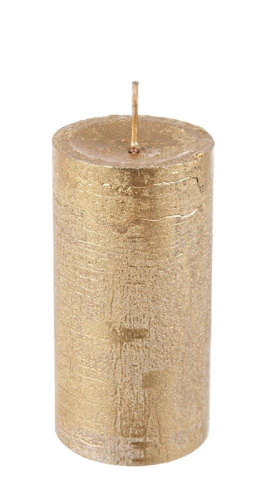  Χριστουγεννιάτικο κερί "Κολωνάτο" Light Gold 5.8X12cm από την εταιρία Epilegin. 
