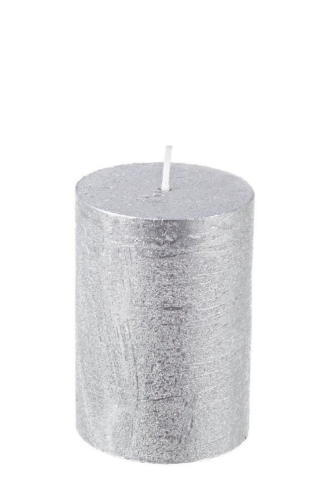  Χριστουγεννιάτικο κερί "Κολωνάτο" Bright Silver 5.8X9cm από την εταιρία Epilegin. 