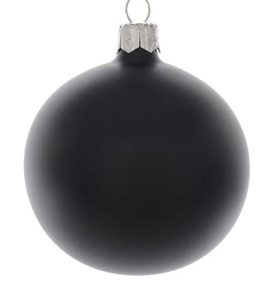  Γυάλινη χριστουγεννιάτικη μπαλα Total Black matte 10εκ          από την εταιρία Epilegin. 