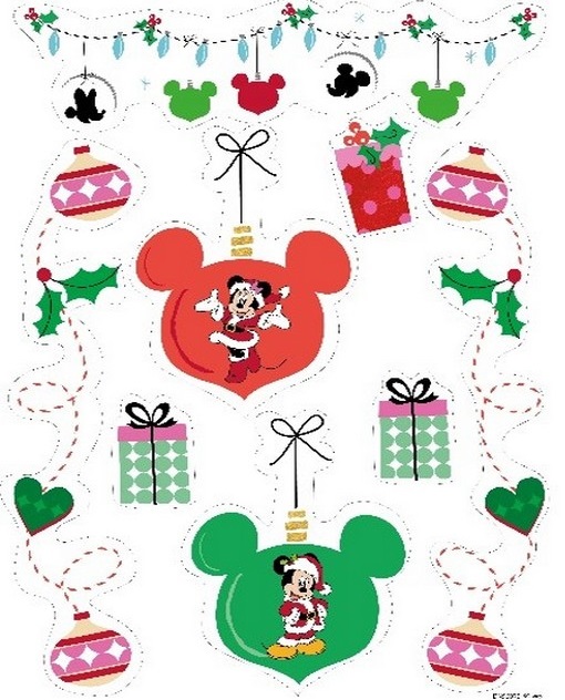  Χριστουγεννιάτικο διακοσμητικό αυτοκόλλητο Mickey από την εταιρία Epilegin. 