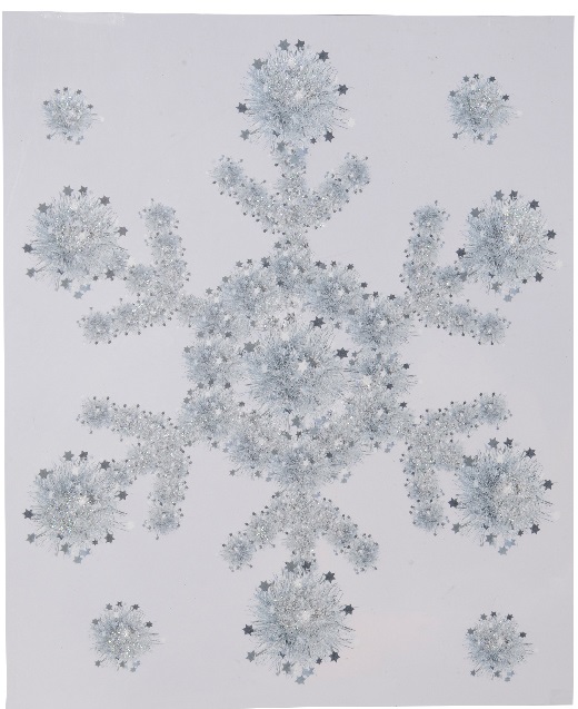 Χριστουγεννιάτικο διακοσμητικό αυτοκόλλητο παραθύρου άσπρο glitter 34,5X28,5εκ από την εταιρία Epilegin. 