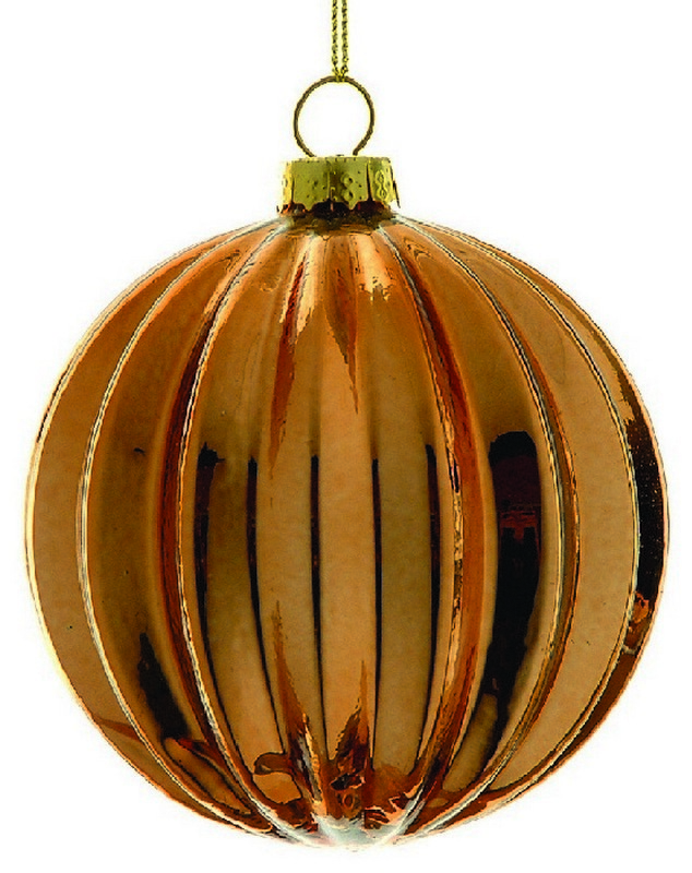  Γυάλινη χριστουγεννιάτικη μπάλα copper 10εκ    από την εταιρία Epilegin. 