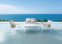   & Textilene 4pcs Aspen White    Epilegin.