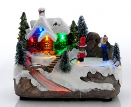 Χριστουγεννιάτικο φωτιζόμενο χωριουδάκι με μουσική & κίνηση 18εκ από την εταιρία Epilegin. Χριστουγεννιάτικο φωτιζόμενο χωριουδάκι με μουσική & κίνηση 18εκ από την εταιρία Epilegin.