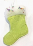  Χριστουγεννιάτικο κρεμαστό ζαχαρωτό κάλτσα πράσινη 