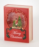  Χριστουγεννιάτικο Βιβλίο με Νερο-Φώς Κόκκινο 16Χ7Χ21εκ 