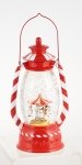  Χριστουγεννιάτικο φανάρι "Carouzel" με νερό και φώς κόκκινο 15Χ11Χ25εκ 