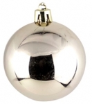  Χριστουγεννιάτικη πλαστική μπάλα Champange 15cm 