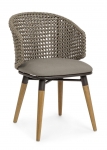  Καρέκλα Teak & Rope "Ninfa" Taupe  54.5x65x79cm 