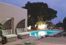  Daybed Rattan 2pcs Samui 2.30X1.23X1.85m 