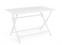  Τραπέζι Αλουμινίου Πτυσ/μενο Elin White 110X70cm 