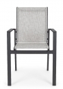  Πολυθρόνα Αλουμινίου Textilene Crozet Charcoal 57X62X88cm 