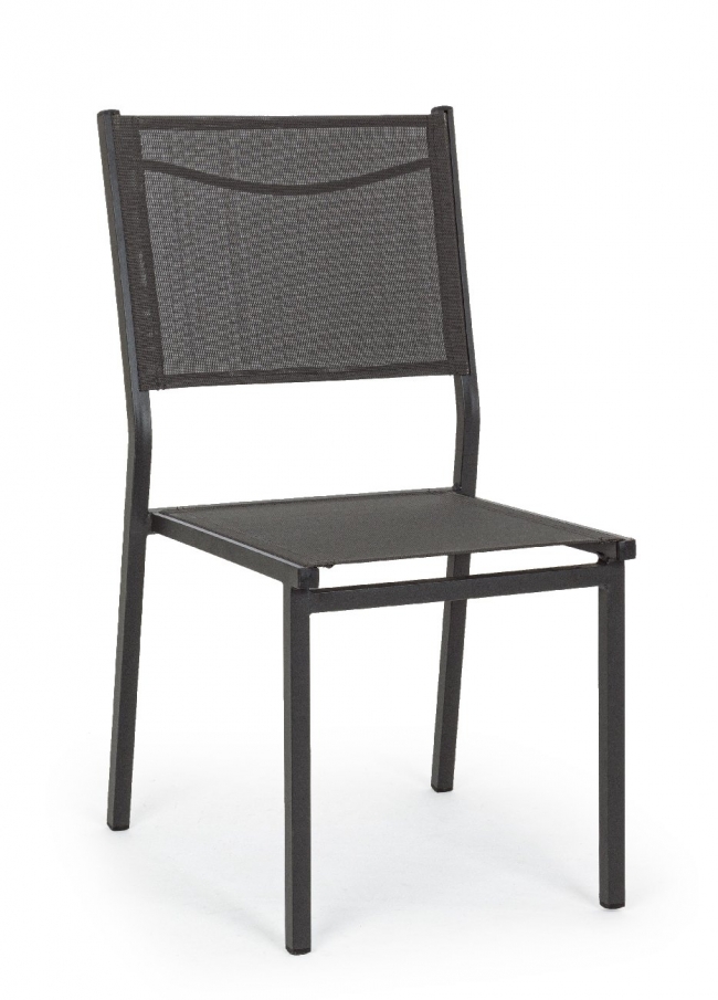  Καρέκλα Αλουμινίου Textilene Hilde Charcoal 46x57x88cm από την εταιρία Epilegin. 