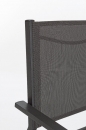  Πολυθρόνα Αλουμινίου Textilene Hilde Charcoal 57x60x88cm 