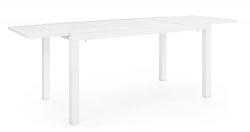  Τραπέζι Αλουμινίου Επεκ/μενο Hilde White 1.40/2.10 X 0.77m 