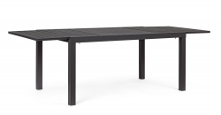  Τραπέζι Αλουμινίου Επεκ/μενο Hilde Charcoal 1.60/2.40 X 0.90m 