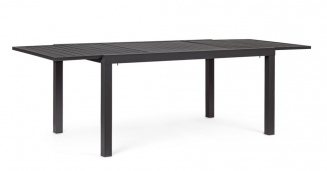 Τραπέζι Αλουμινίου επεκ/μενο Hilde Charcoal 1.60/2.40x0.90m