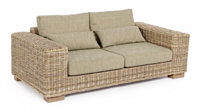   Rattan 2 Seats Leandro Natural 190x97x92cm    Epilegin. 