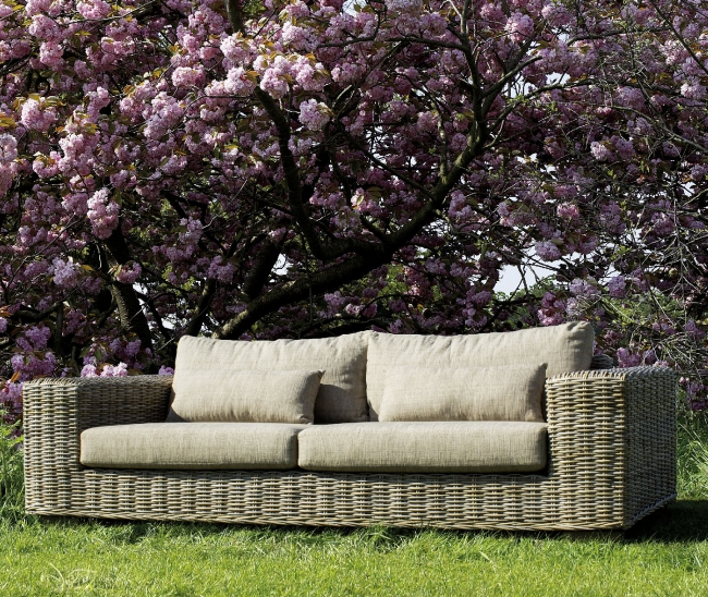   Rattan 3 Seats Leandro Natural 220x97x92cm    Epilegin. 