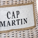  Πολυθρόνα Rattan Cap Martin White Washed 