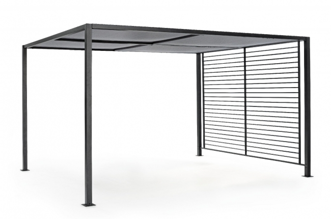  Gazebo  Sliding Top Noah Dark Grey 3.00x3.60x2.10m    Epilegin. 