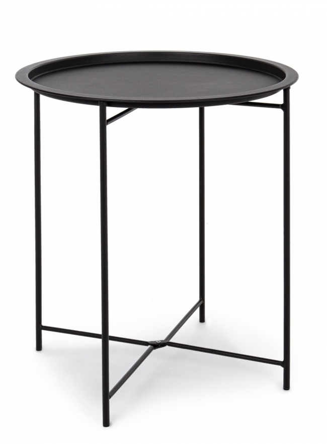   Coffee Table Removable Disk Black 46x52cm    Epilegin. 
