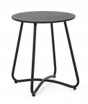  Μεταλλικό Coffee Table Wissant Black 40 Χ 45cm 
