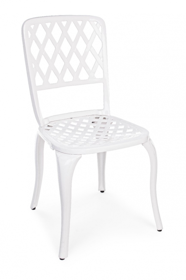  Kαρέκλα Αλουμινίου Vintage λευκή Ivrea από την εταιρία Epilegin. 