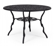  Τραπέζι Αλουμινίου Victoria Black Φ110x71.5cm 