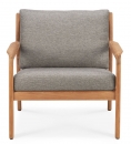  Teak Jack outdoor lounge chair mocha grey 76X90cm 