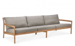 Teak Jack outdoor sofa mocha grey 265X90cm    Epilegin.