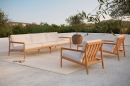  Teak Jack outdoor lounge chair off white 76X90cm 